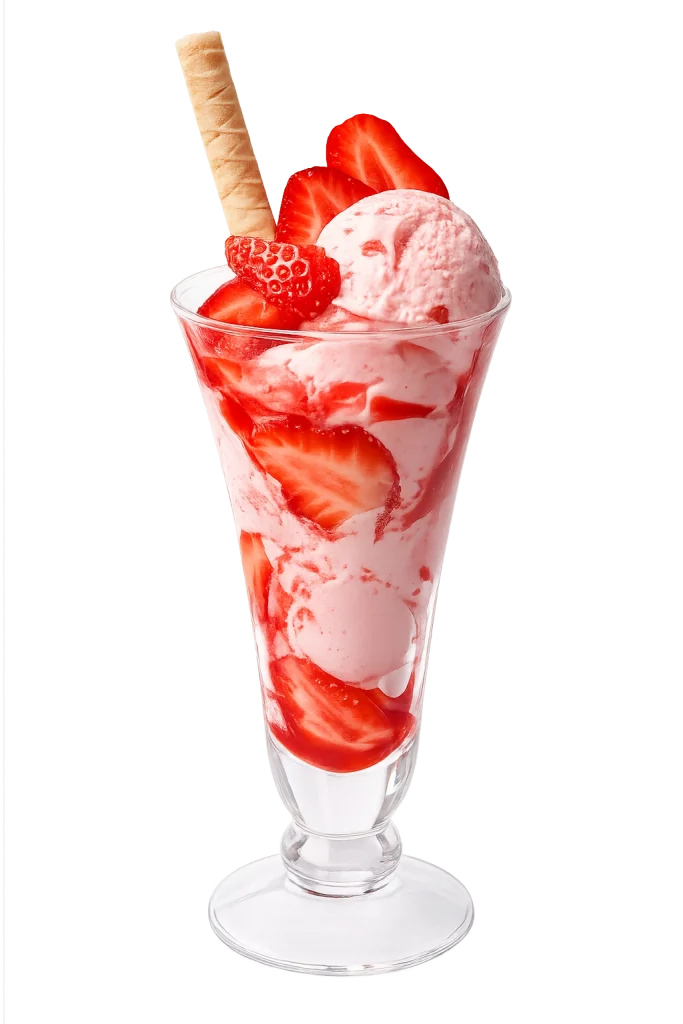 Erdbeer-Eisbecher von Fritz