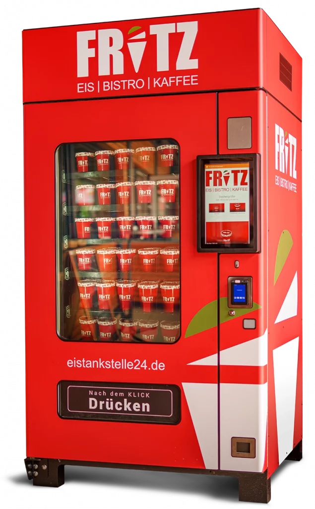 24h Eisautomat in Pößneck - bei Fritz Bistro und Eiscafe